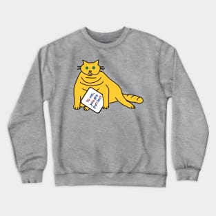 Perfect Chonk Cat Says You are Purrfect Crewneck Sweatshirt